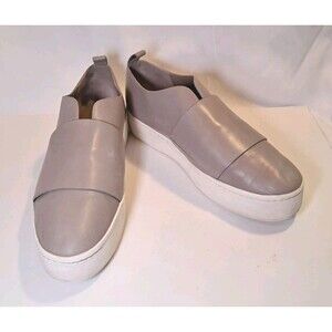 VINCE Wallace Woodsmoke Skate Sneakers Leather WATER MARKS Size 9.5 Women’s